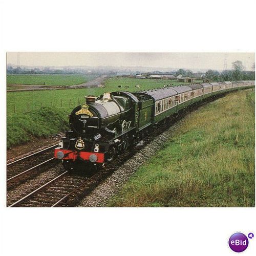 Railway Postcard GWR 6000 King George V Great Western 4-6-0 Loco