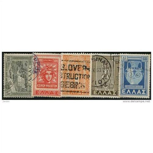 1947/1951 5 different values - #103 fine used (o)
