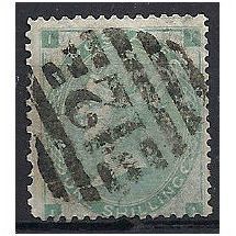 1863 SG101 1/- Green Good Used "II"...