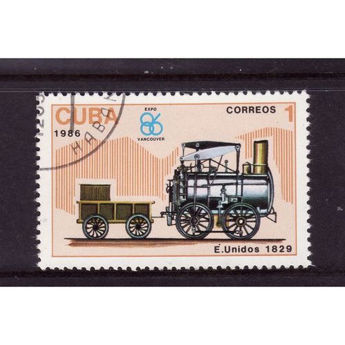 CUB 1986 SG 3173 1c STOURBRIDGE LION LOCOMOTIVE USA 1829 FINE USED