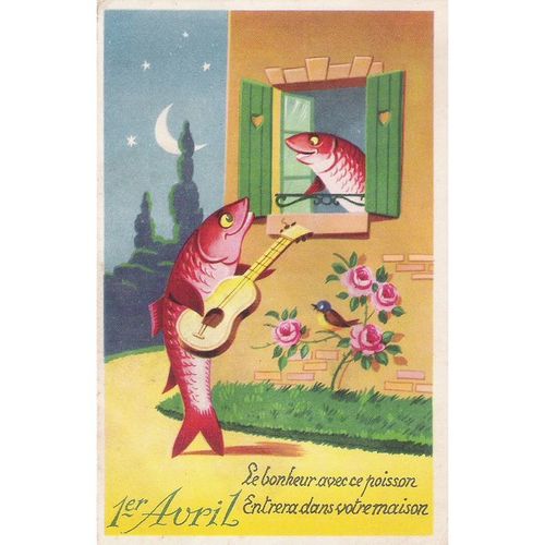 CARTE POSTALE - 1 er AVRIL - REF 1