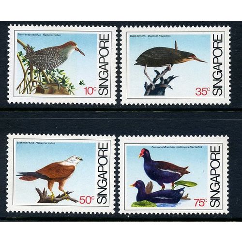Singapore 1984 Coastal Birds set of 4, MNH, SG 467/70