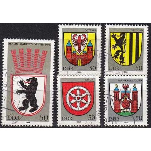 GERMANY DDR [1983] MiNr 2817-21 ( OO/used ) Wappen
