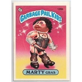 GARBAGE PAIL KIDS ' MARTY GRAS ' card # 135b ( 1986)