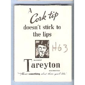 Tobacco Card ~ Company: American Tobacco Company Brand: Herbert Tareyton C~63