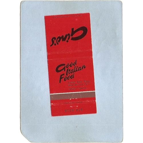 New York West Seneca Matchcover Gino's Restaurant South Gate Plaza ny_box4~2431