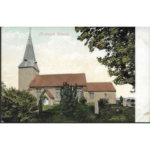 Fordwich, Kent - Church - Valentines postcard c.1910s