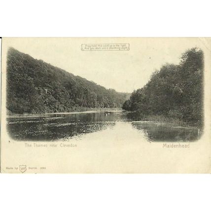 MAIDENHEAD Thames Hold-To_light Postcard (WH 3246)