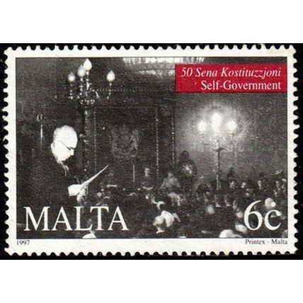 Malta 1997 Self Government 6c Used Stamp