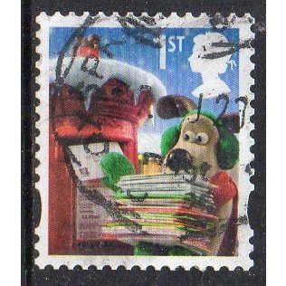 GB 2010 Christmas - Gromit Posting Christmas Cards - 1st Used