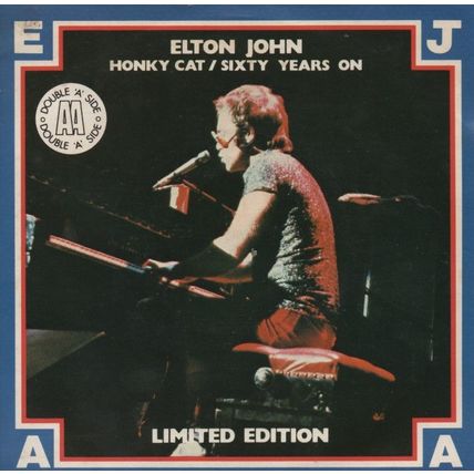 Elton John Honky cat / Sixty years on 1978 7" single vinyl record DJS10903