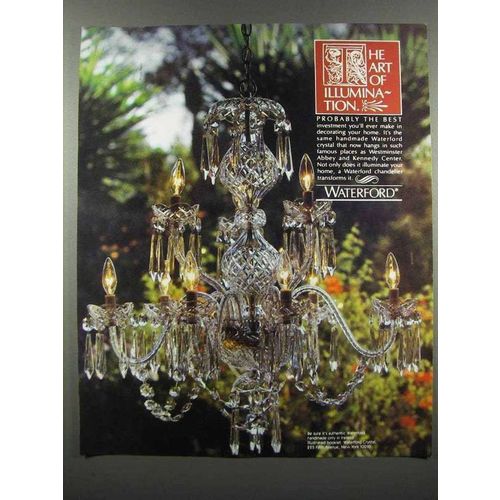 1983 Waterford Crystal Chandelier Ad - Illumination