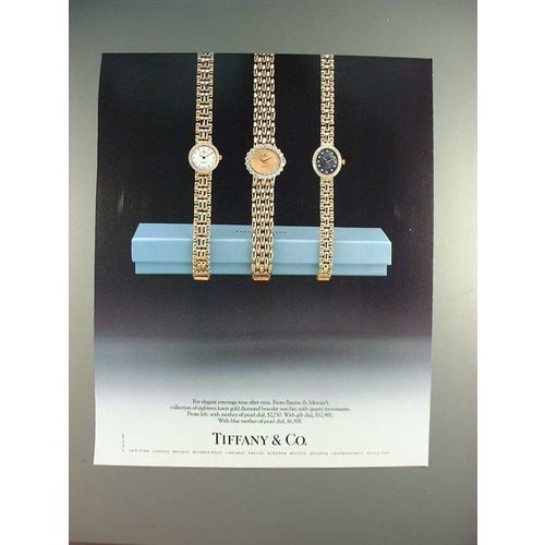 1987 Tiffany & Co. Baume & Mercier Watch Ad!