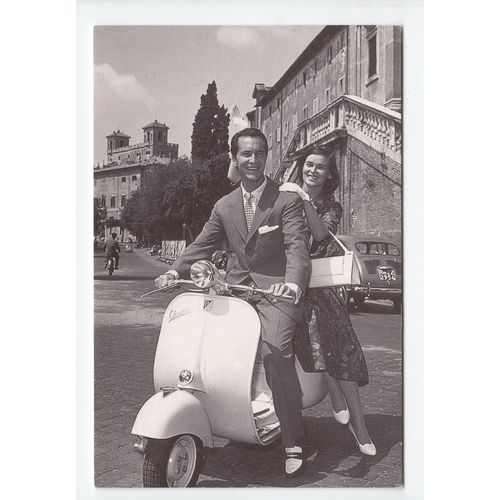 Dominguin e L Bose Vespa Scooter Modern Postcard