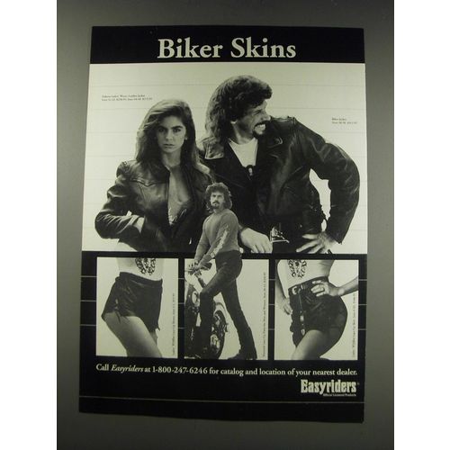 1991 Easyriders Ad - Dakota Ladies' Weave Leather Jacket, Biker Jacket