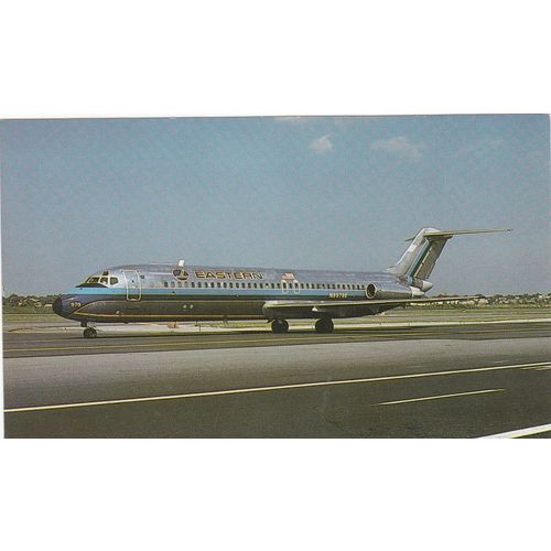 Eastern Airlines Douglas DC9 31 Aircraft Civil Aviation Postcard (A12425)