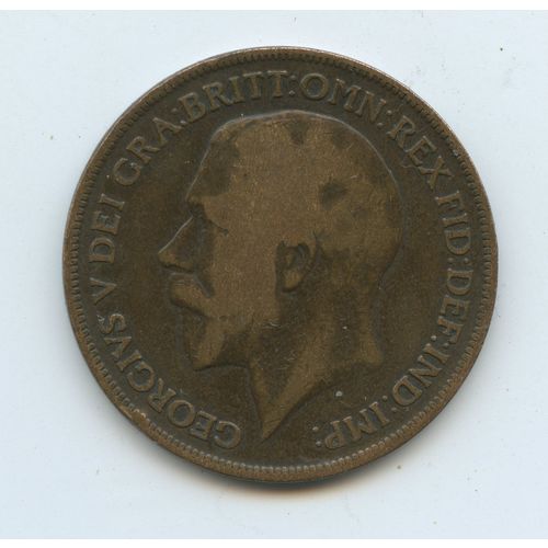 British 1919 H Penny