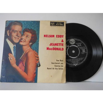 7" 1959 . NELSON EDDY & JEANETTE MACDONALD, EP,RCA . RCX 1044,4 TRACKS.NEAR MINT