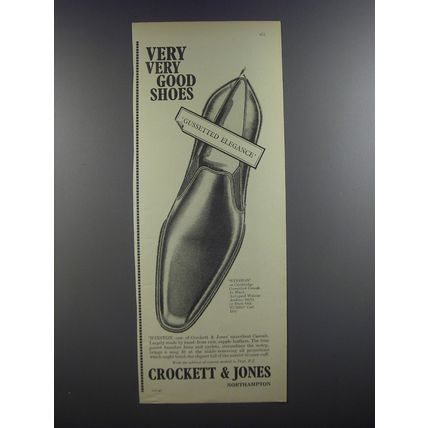 1964 Crockett & Jones Winston Shoes Ad - Very Very good shoes