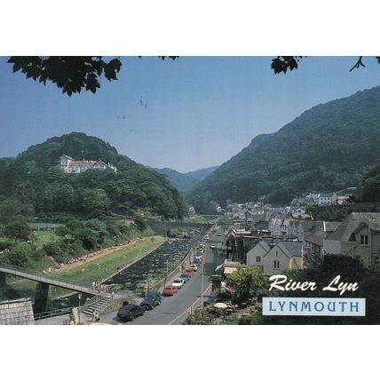 River Lyn Lynmouth Devon Hinde Postcard 1995 posted VGC