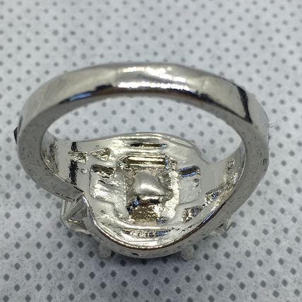 Ring Black Spinel White Topaz Unique #340,223 USA Seller
