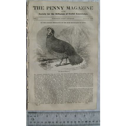 1836 The Penny Magazine No. 282 Virgil's tomb, stars, Norwegian peasantry, etc.