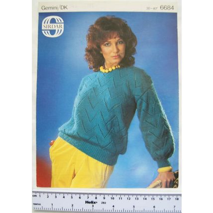 Vintage: Sirdar 6684 sweater, DK