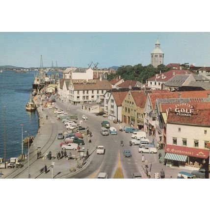Stadvanger Norway Golf Pyjamas Shop Postcard