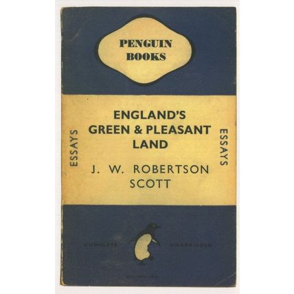 Englands Green & Pleasant Land JW Robertson Scott 1947 Book Postcard