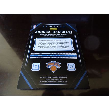 2013-14 Pinnacle Artist's Proofs Basketball Card # 177 Andrea Bargnani (SB)