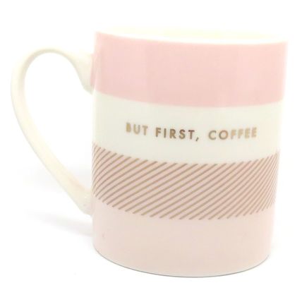 But First, Coffee Mug Fine China Pastel Pinks 9 CM - Comes Boxed