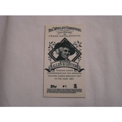 Frank Catalanotto 2007 Topps Allen & Ginter's A&G MINI NO. 198
