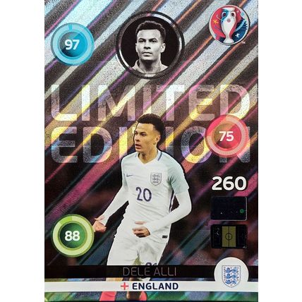 Dele Alli ENGLAND 2016 Panini Adrenalyn XL UEFA Euro - Limited Edition
