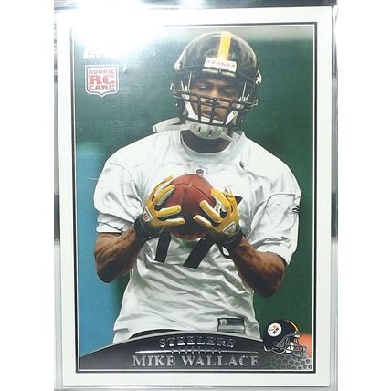 2009 Topps MIKE WALLACE (Steelers) Rookie Card #348