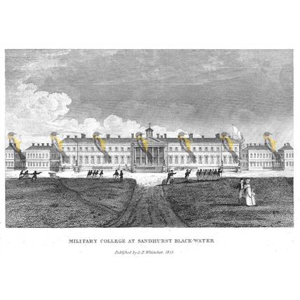 Military College, Sandhurst, Blackwater, England, 1825, MODERN REPRODUCTION