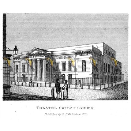 Theatre, Covent Garden, London, England, 1825, MODERN REPRODUCTION