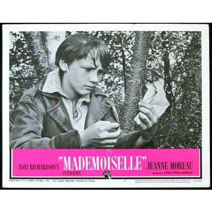 MADEMOISELLE 1966 Ettore Manni, Tony Richardson 2 LOBBY CARDS