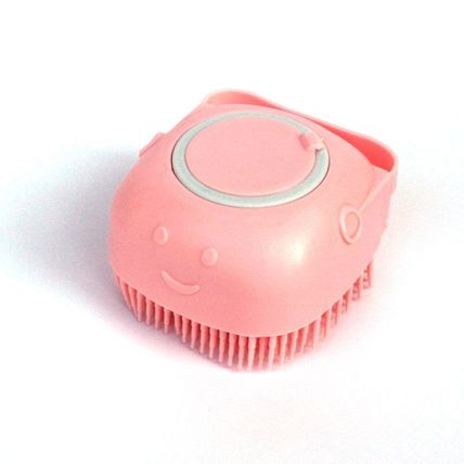 Silicone Dog Bath Massage Brush | Pet Grooming & Shampoo Dispenser