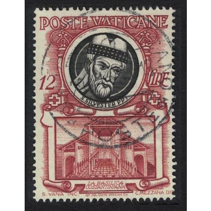Vatican St Sylvester and Constantine's basilica T2 1953 MNH SG#182