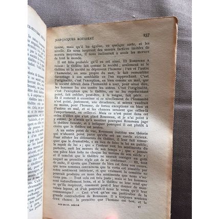 1950s DIX-HUITIEME SIECLE ETUDES LITTERAIRES LIVRE DE POCHE PAPERBACK BOOK (P4)