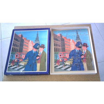 PEOPLE WHO WORK FOR US: POLICEMAN Wooden Jigsaw Puzzle (35 Pieces) Galt Toys