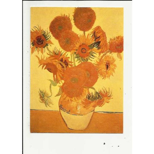 SUNFLOWERS (Vincent Van Gogh) Athena Postcard (0560371)