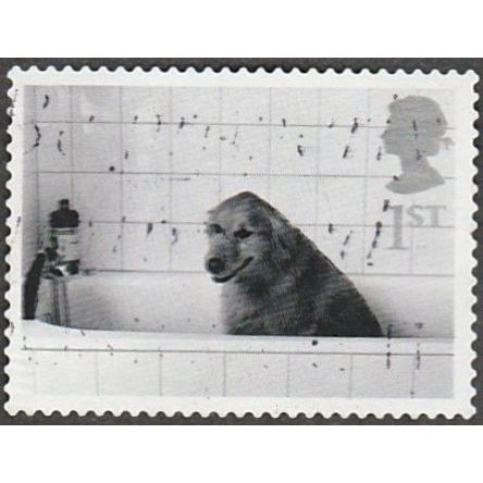2001 Cats And Dogs.1st Value. Dog in Bath.. Very Fine Used
