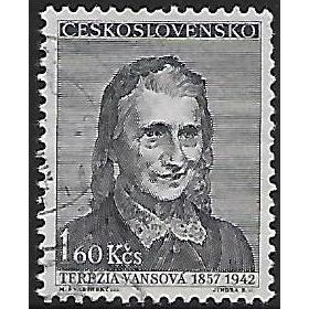 Mi 1001: 1 Kč 60 black-blue/yellowish Poets and Writers.