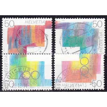SCHWEIZ SWITZERLAND [1991] MiNr 1438-41 ( O/used ) [01]