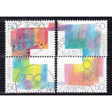 SCHWEIZ SWITZERLAND [1991] MiNr 1438-41 ( O/used ) [02]