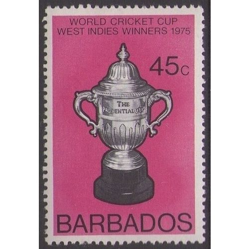 Barbados 1976 World Cricket Cup 45c Unmounted Mint MNH SG 560 Sc 439 stamp