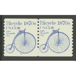 1901 5.9c Bicycle Fine MNH Dry Gum CNP Left 4 V0109