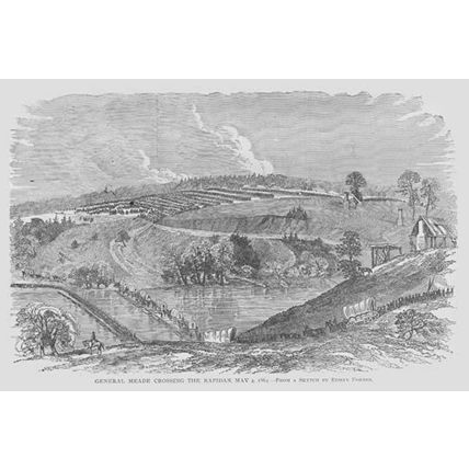 General Meade Crosses the Rapidan 12 x 18 Poster