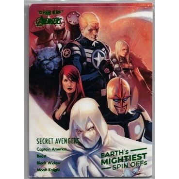 2022 FLEER ULTRA AVENGERS ' SPIN OFFs ' GREEN PARALLE # SO-3 Secret Avengers